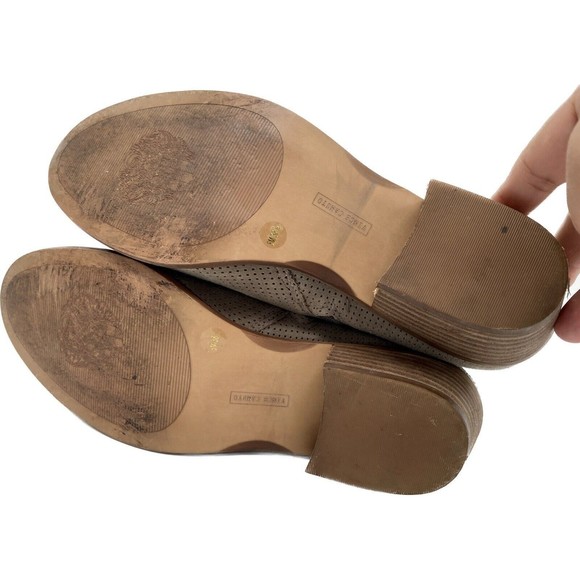 Vince Camuto Suede Booties with Buckle Detail - Parveen Gray Stone 8 M - Picture 3 of 5